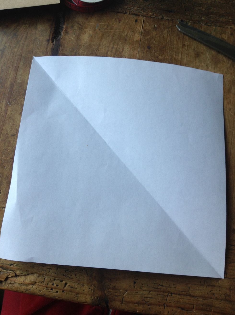 Open it out and it should look like a square