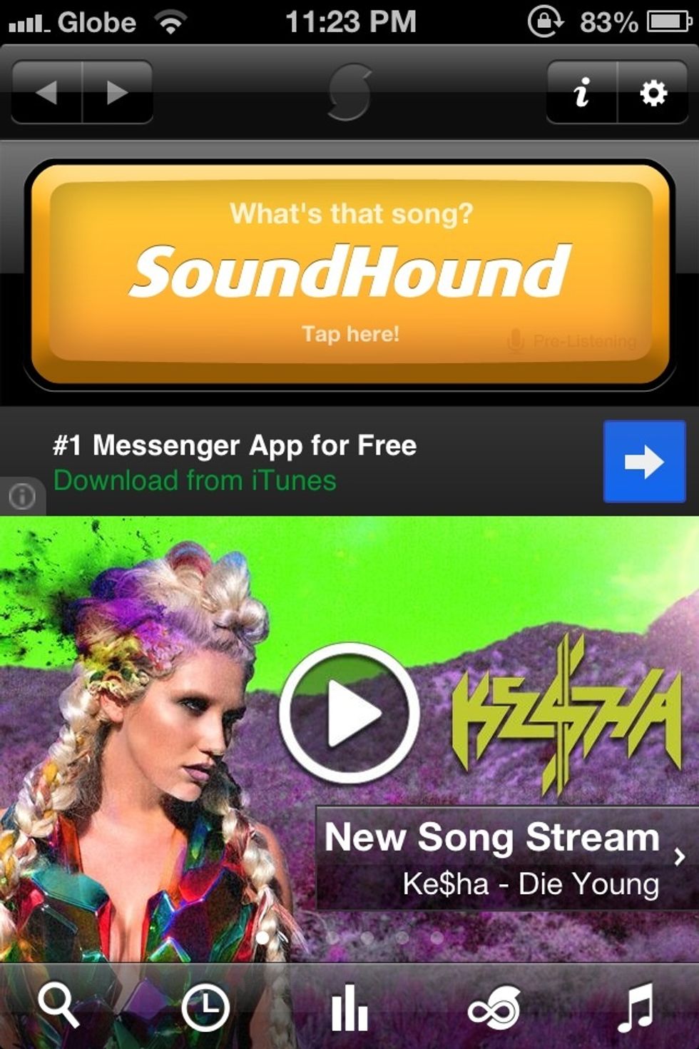 Open it  Tap SoundHound when you hear the music. doesnt matter in what part of the song (beginning - end) it will detect it. but its more faster on chorus.