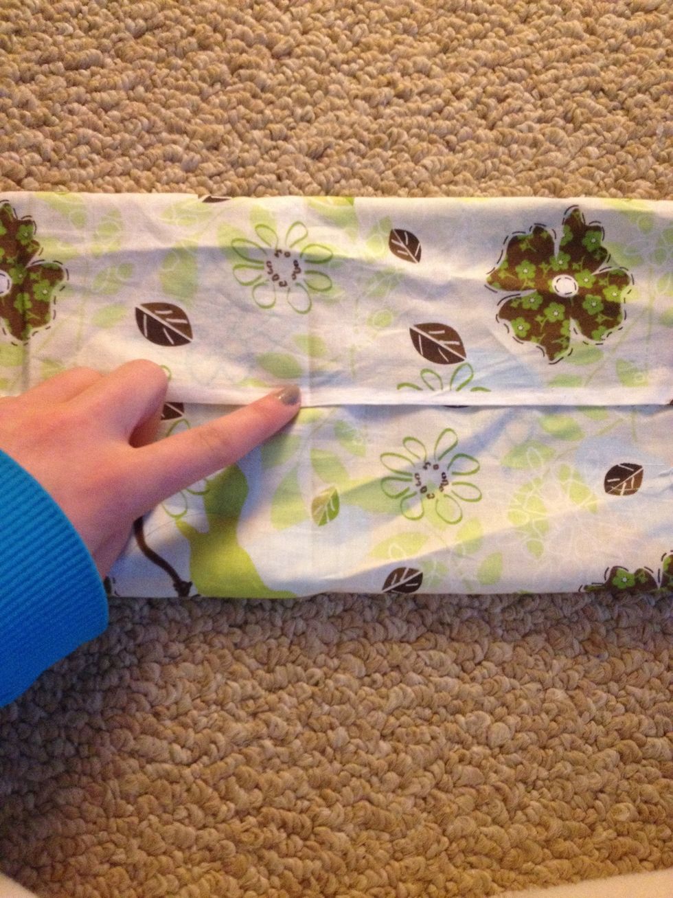 Open it up and find the crease