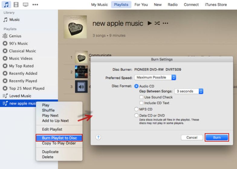 How to burn apple music songs to cd in 3 steps - B+C Guides