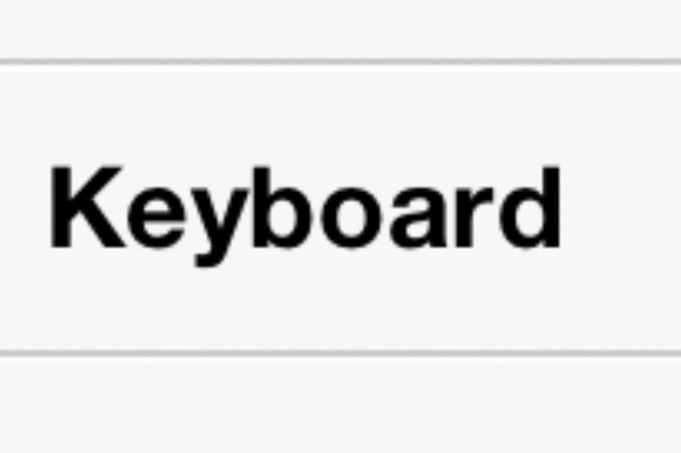 Open keyboard