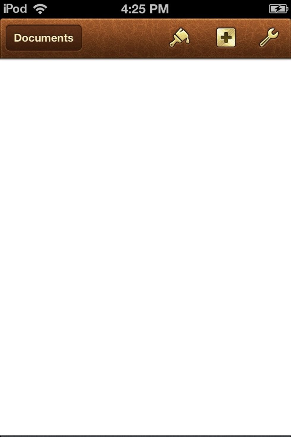 Open PAGES and create a blank document. Tap in the white space and type your story.