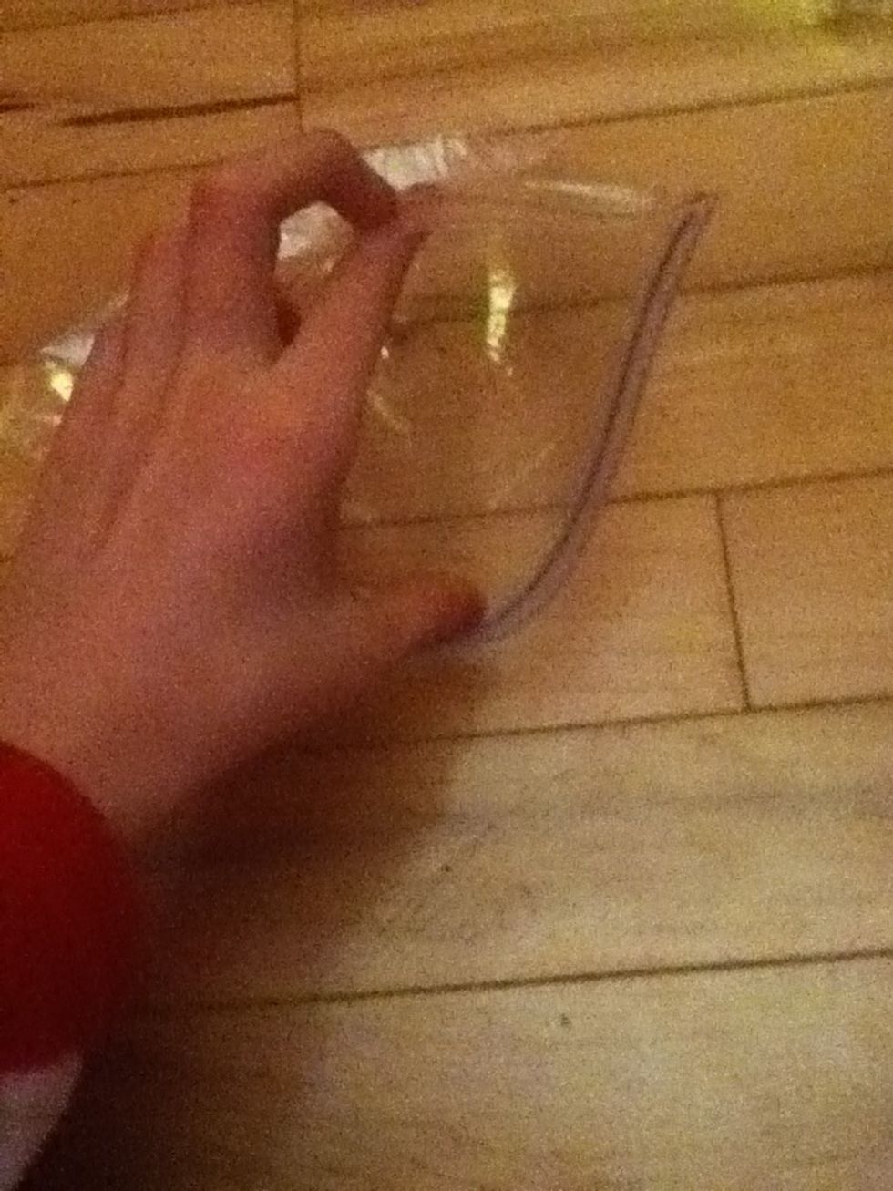 Open plastic bag