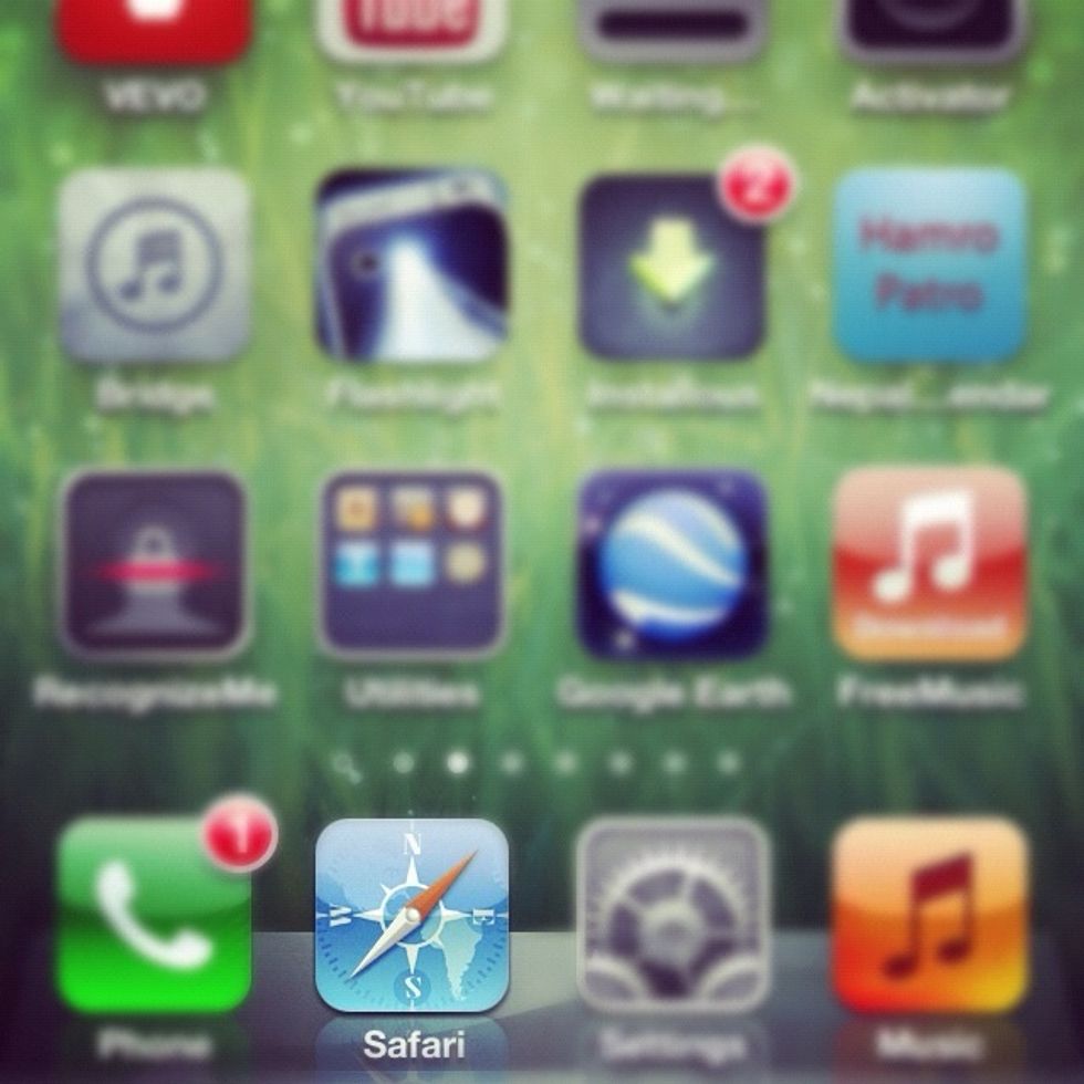 Open Safari First!!!