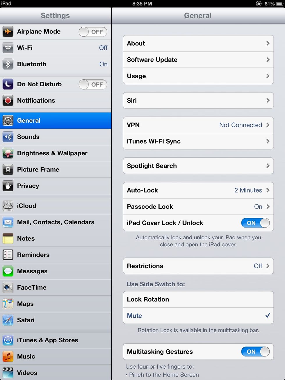 Open Settings and go to Passcode Lock