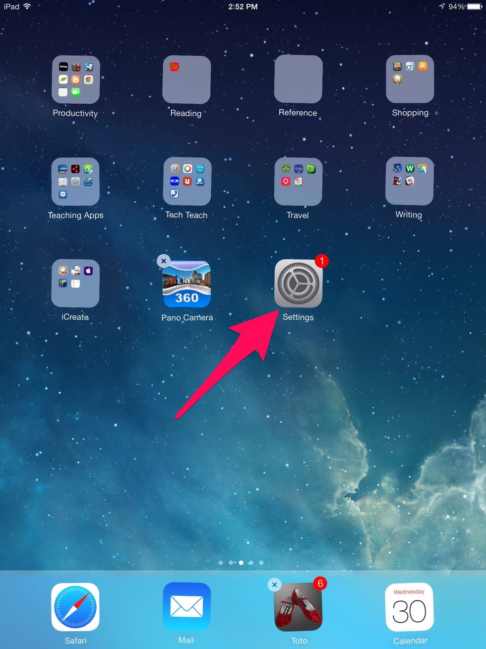 Open Settings.