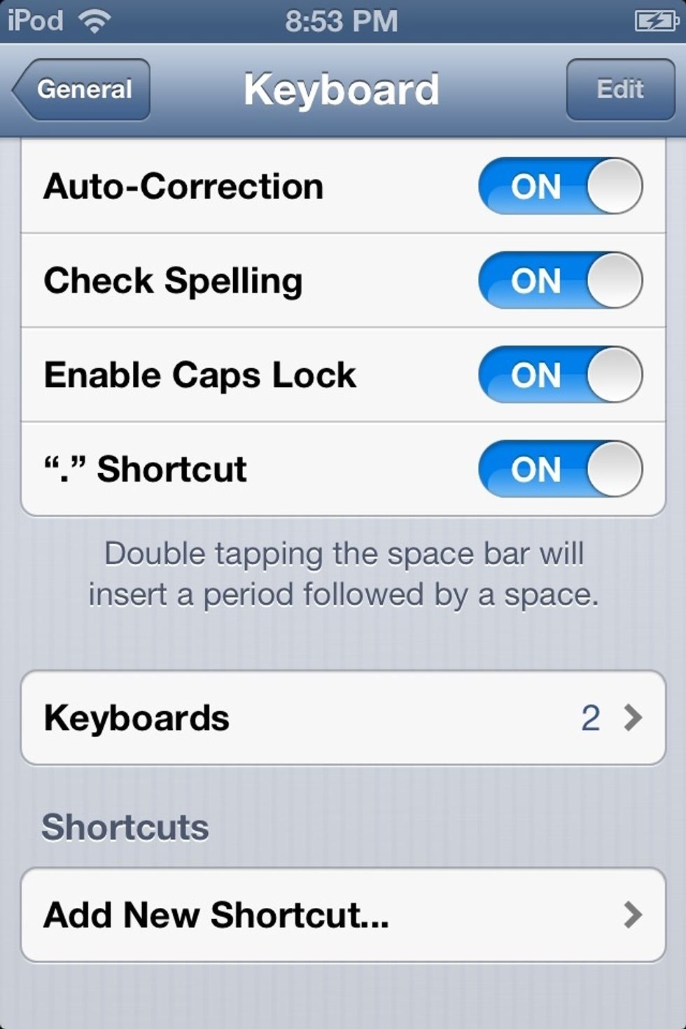 Open "Shortcuts"