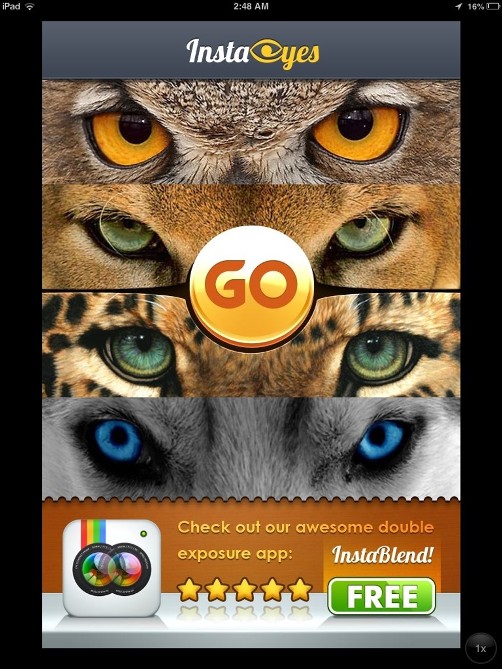 Open the app and click go.