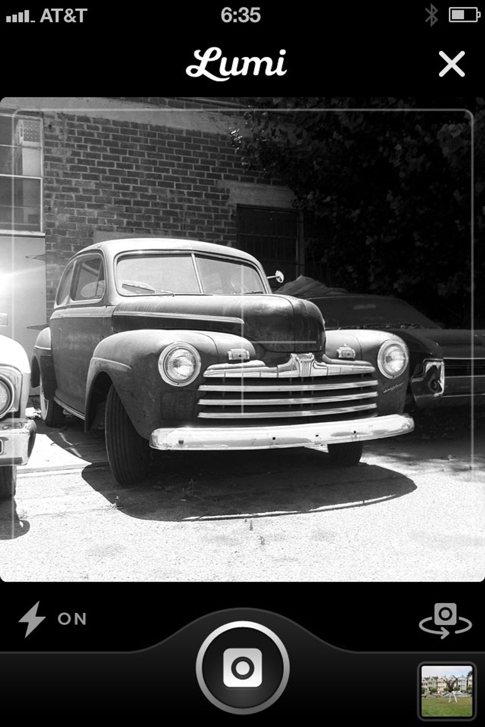 Open the app and take a picture. Or load a photo you already have on your phone.