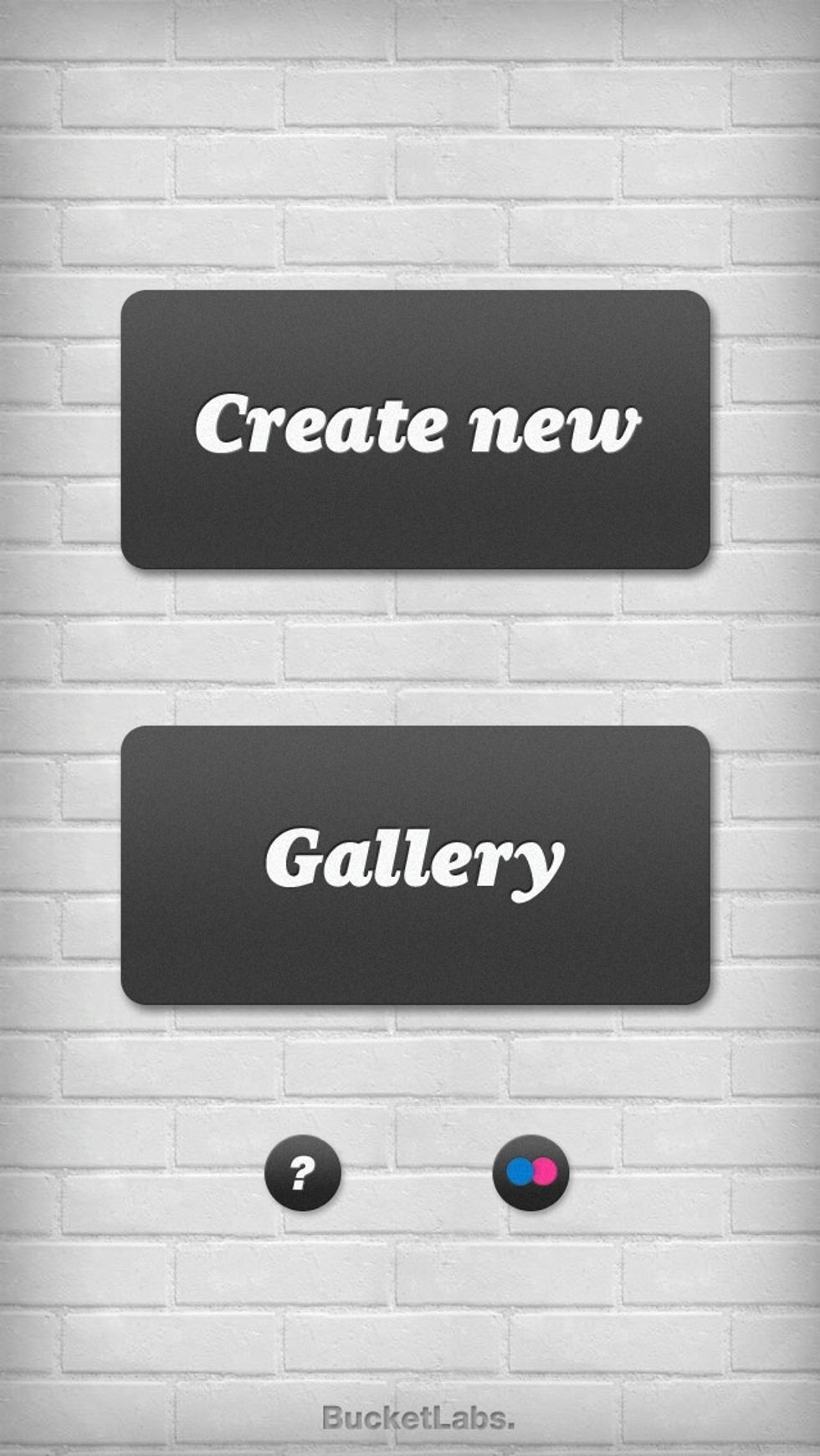 Open the app and you'll see this Tap create new
