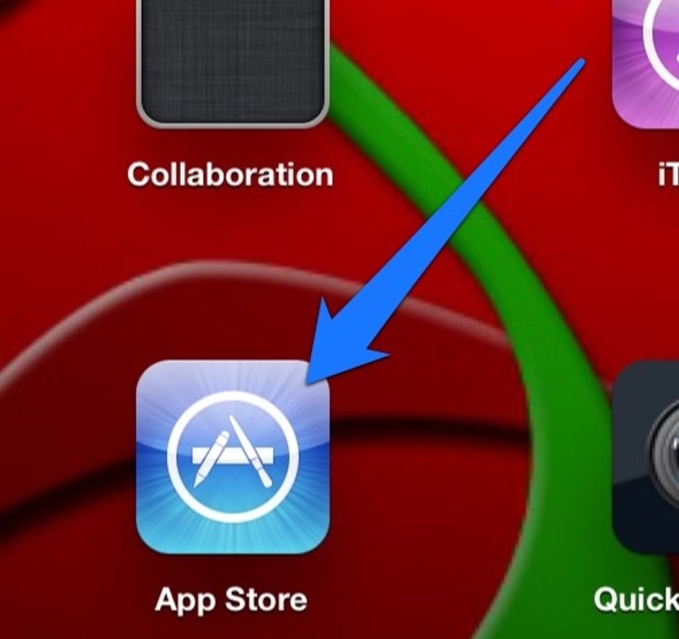 Open the App Store on your iPad