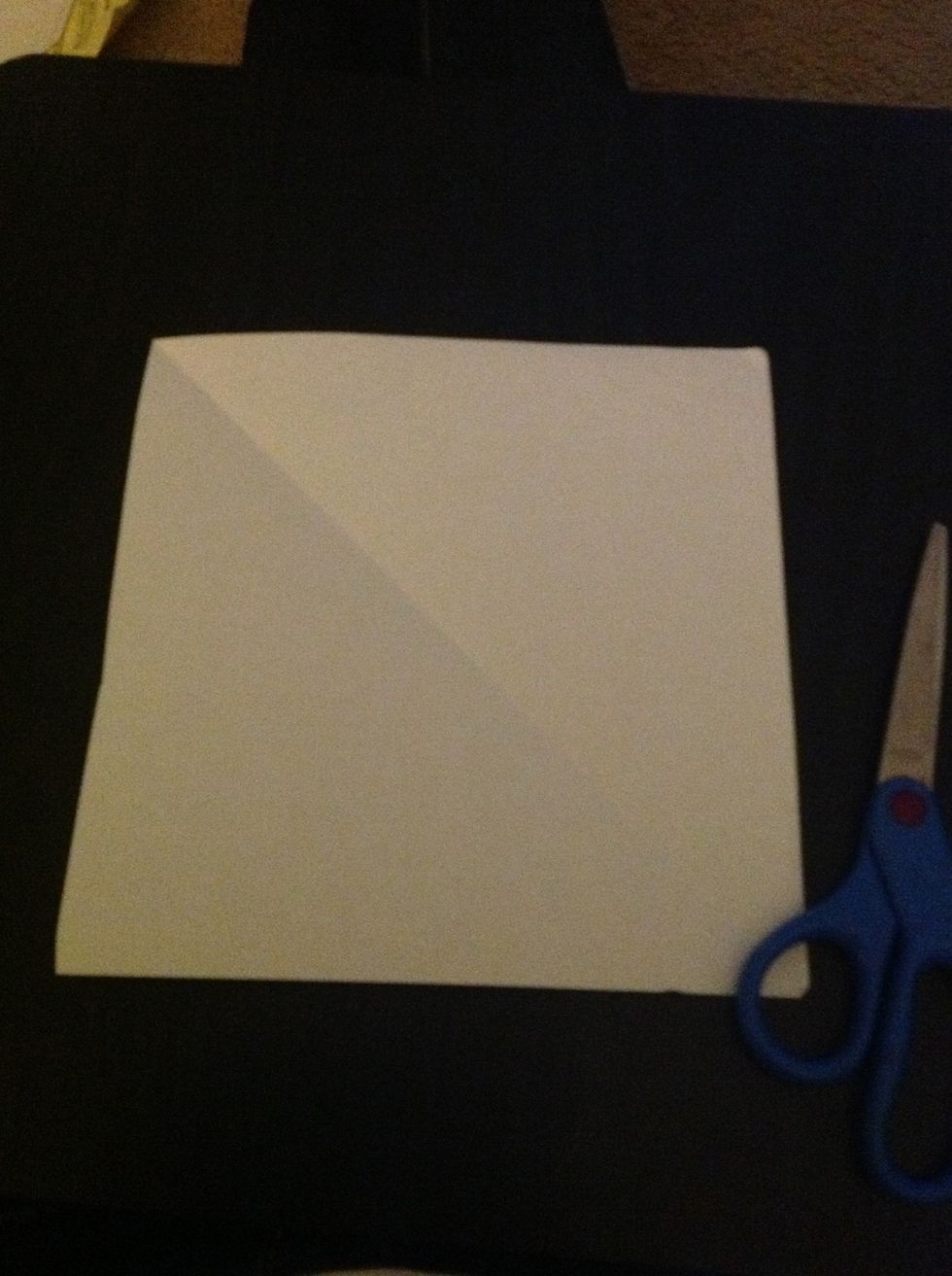 Open the folded piece
