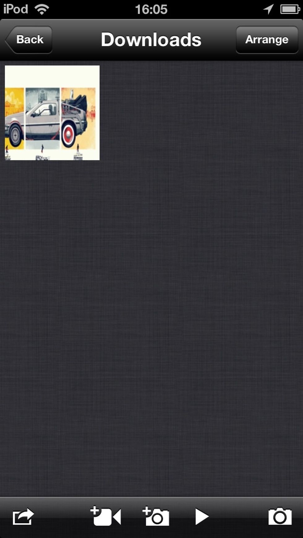 Open the folder containing your content to see it and perform an action (copy, move etc.) using the action button in the bottom-left.