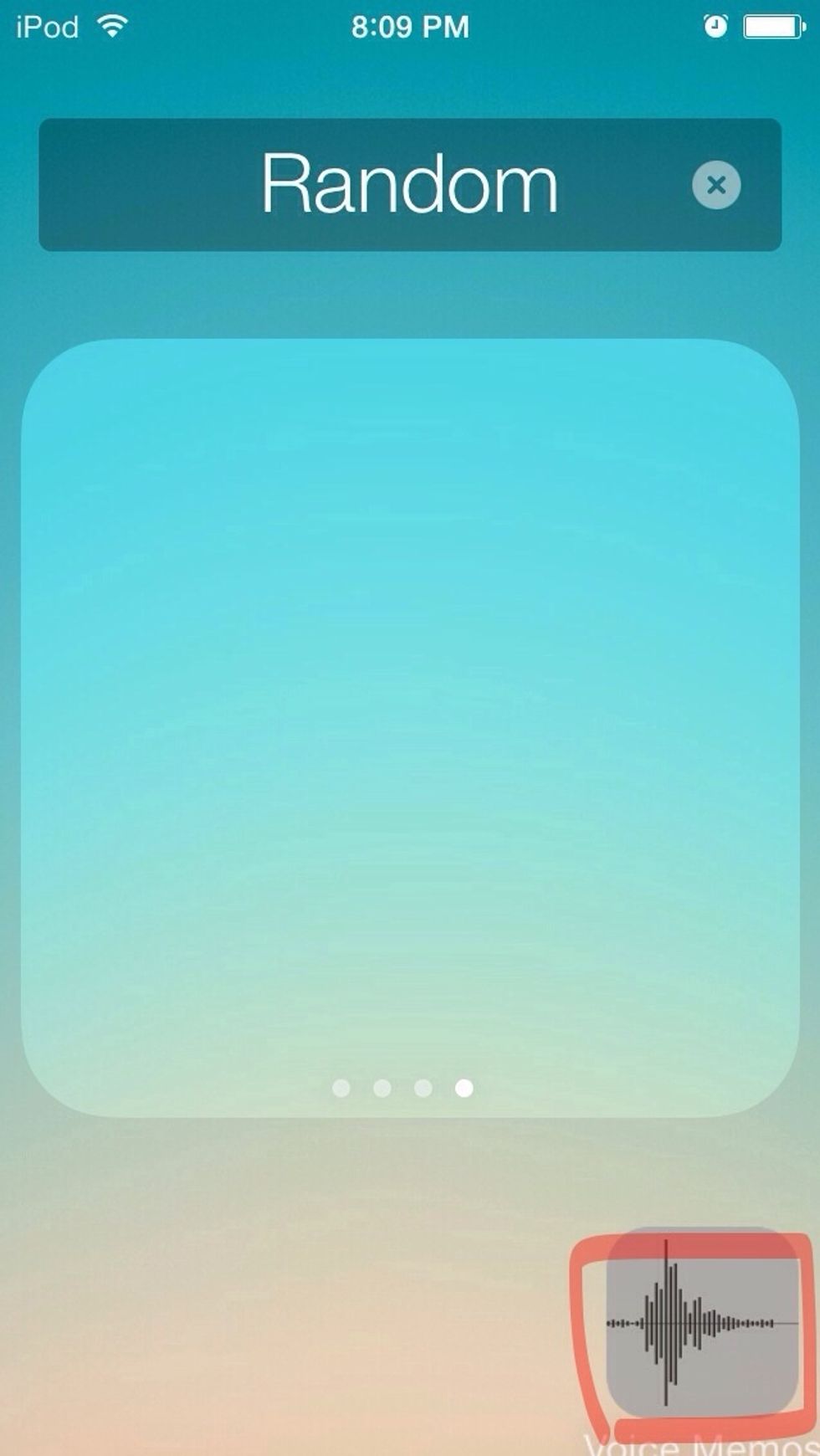 Open the folder in the main screen. This is what you should see once you open the folder.