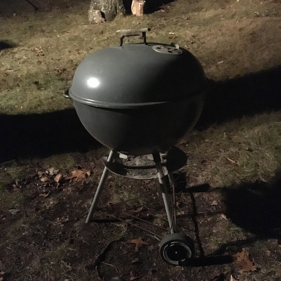 Open the grill vents and clean the grill