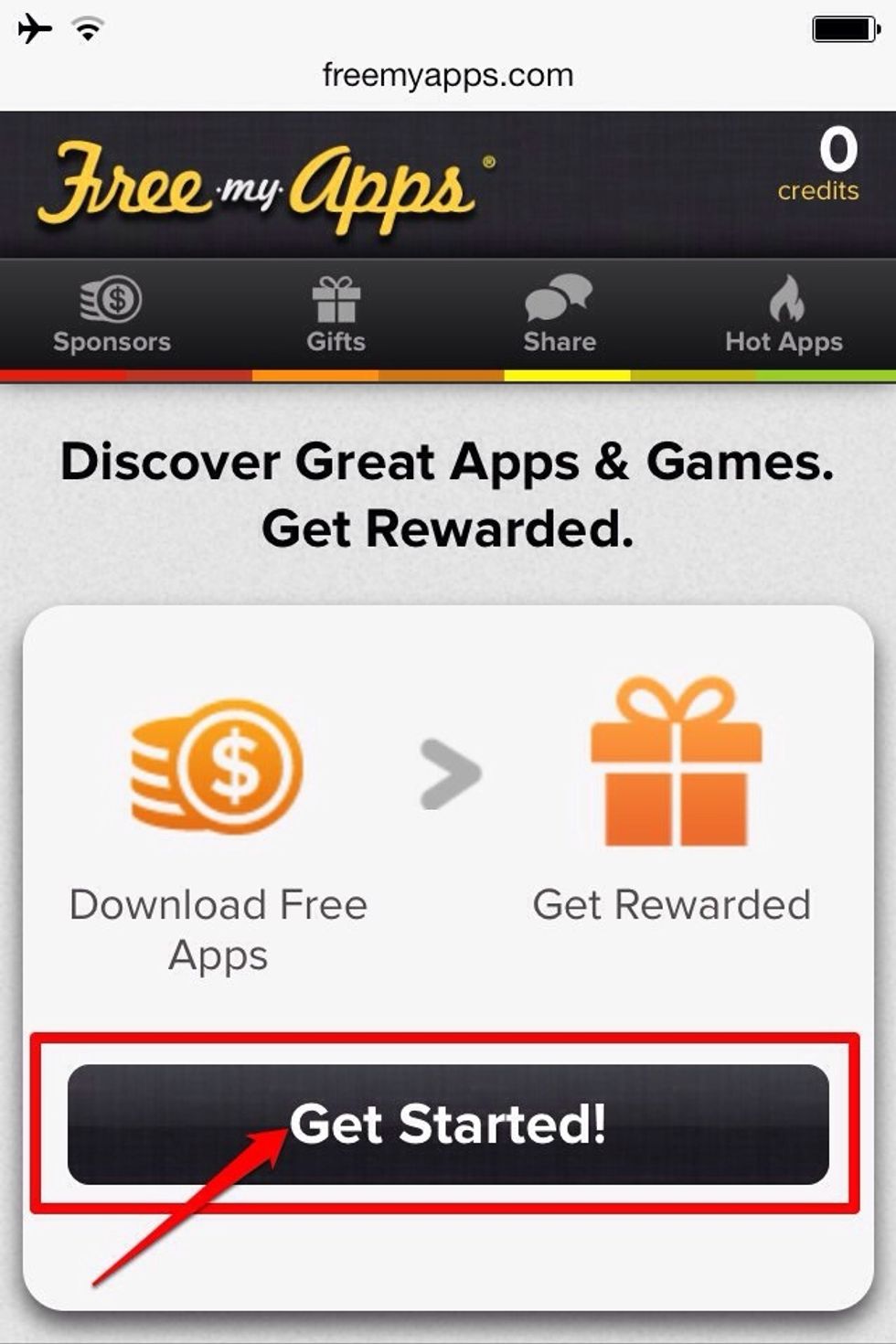 Open the link .. And click "Get Started "