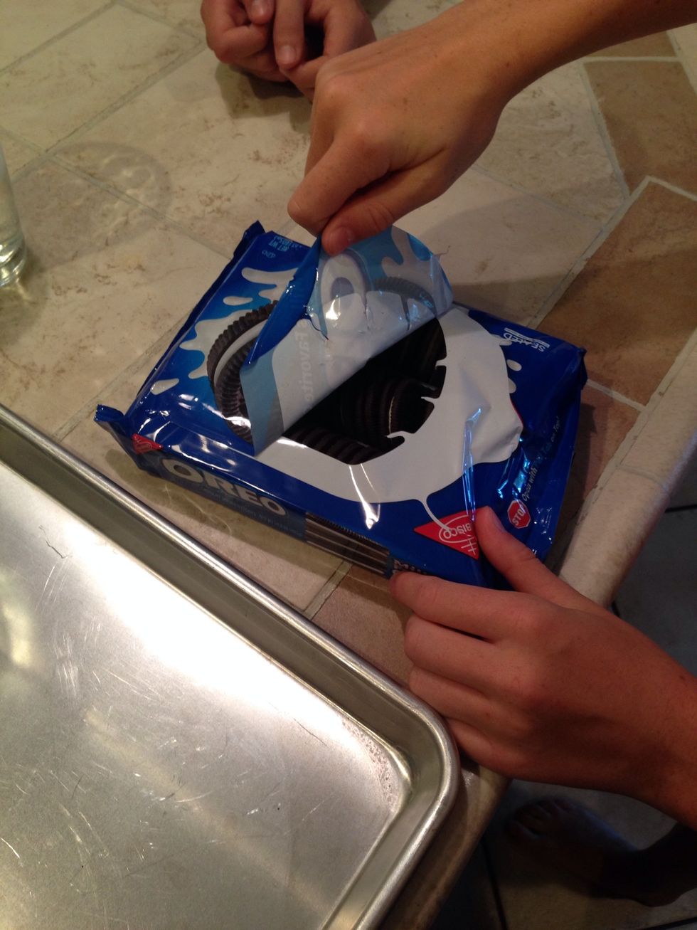 Open the Oreo package