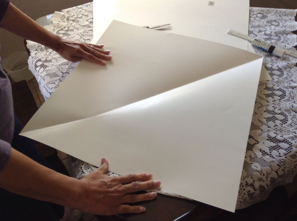 Open the poster board. It should look like this.