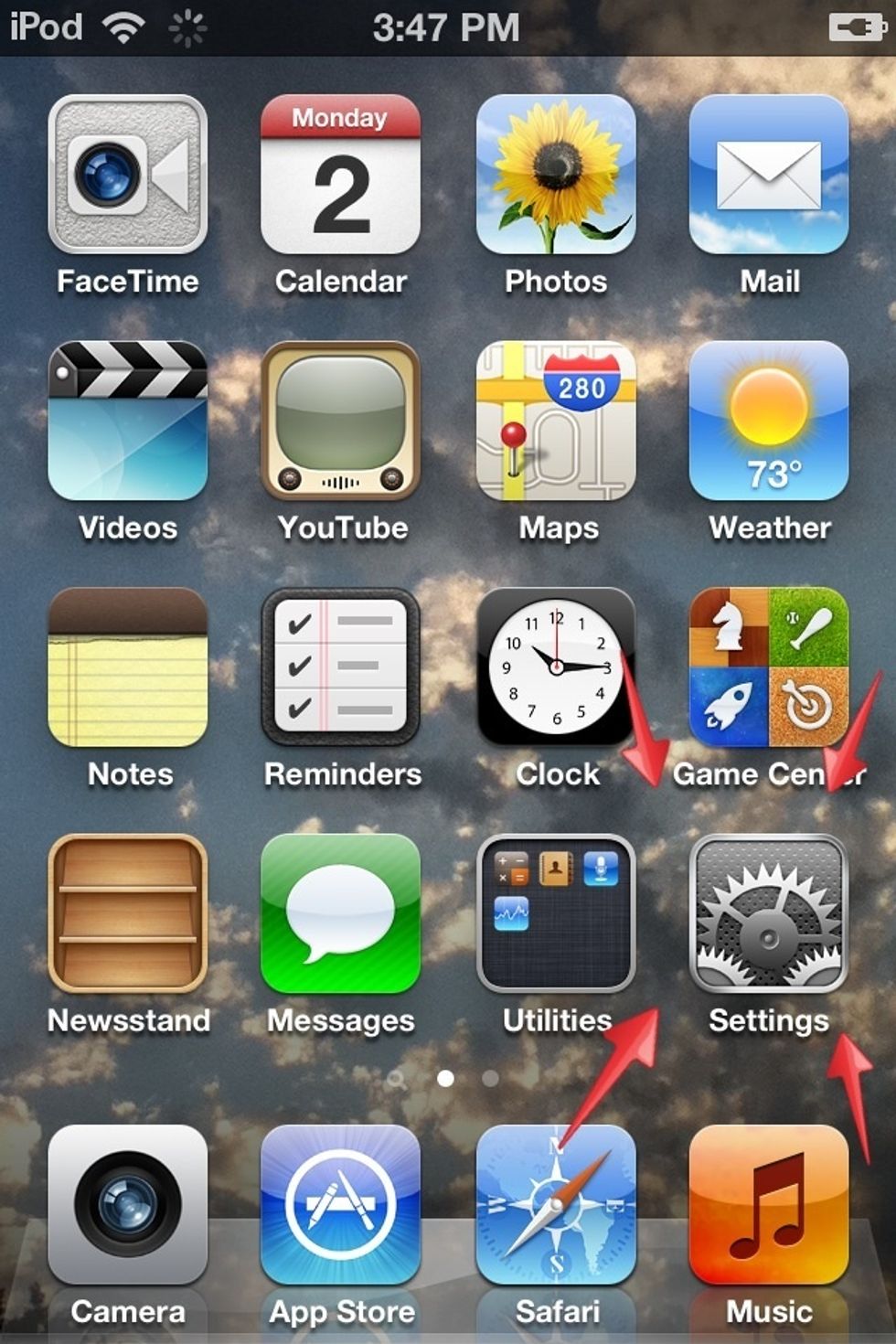 Open the Settings app.