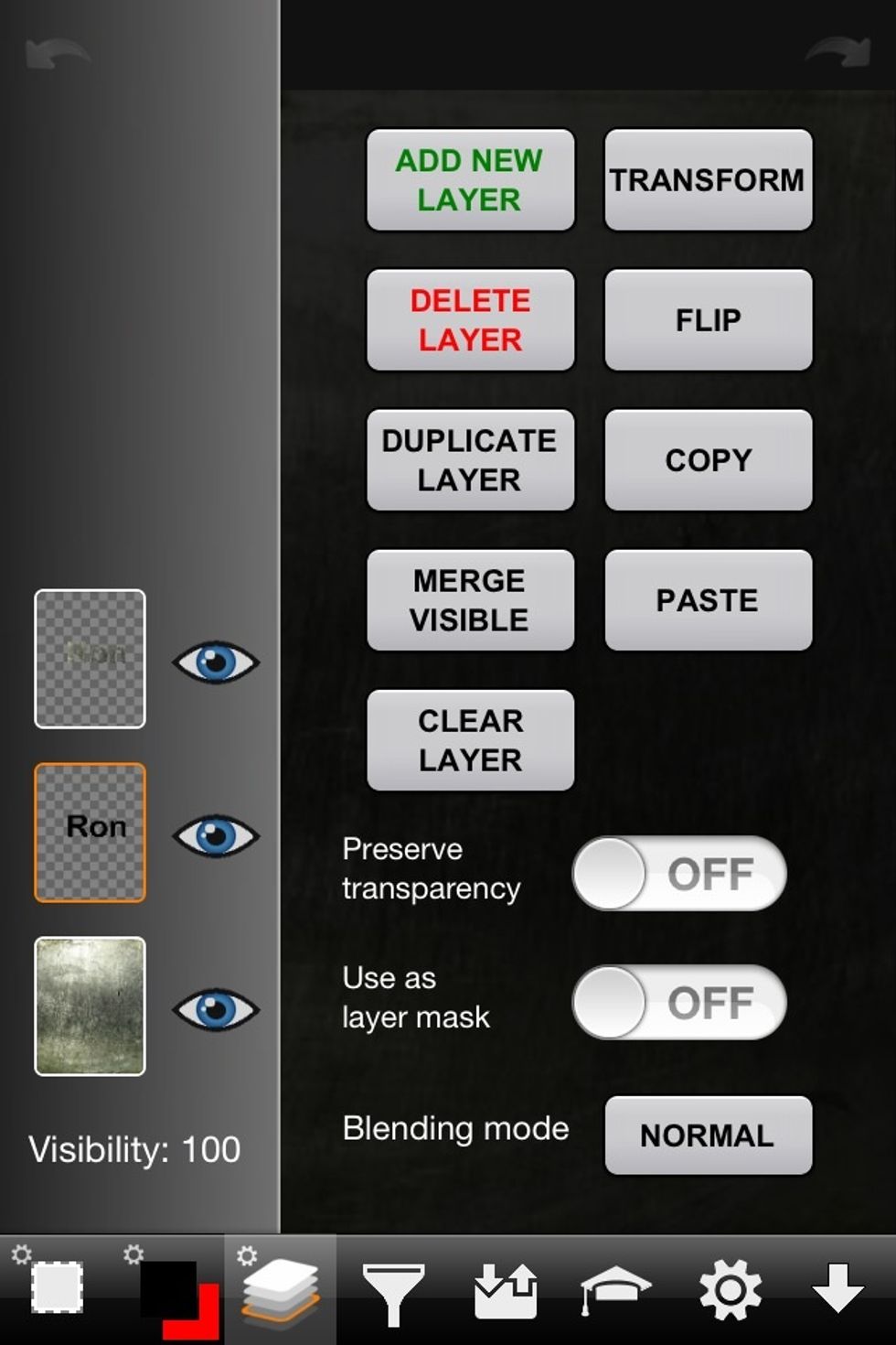 Open the shadow layer and go to Transform.
