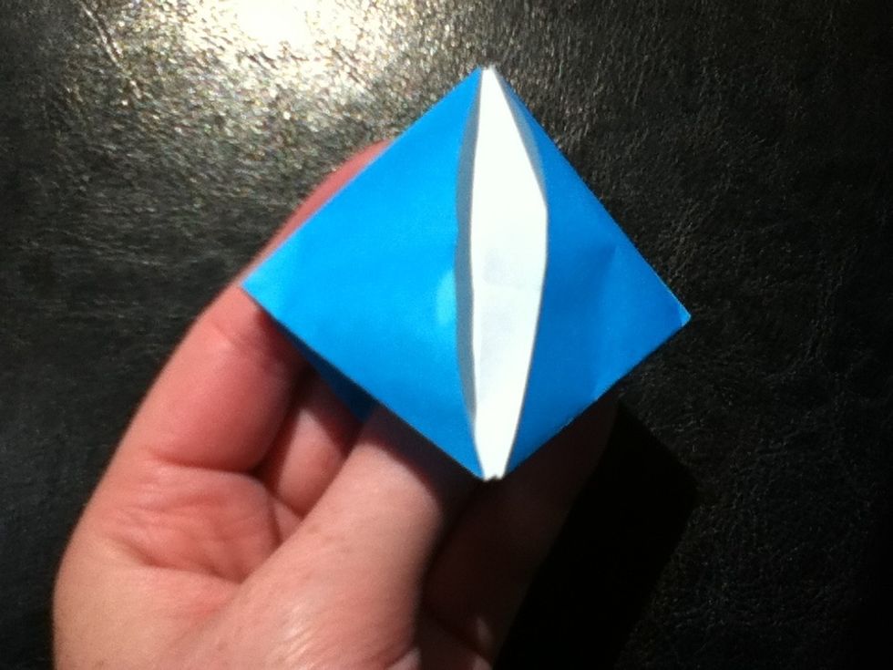 Open the side up for another squash fold.
