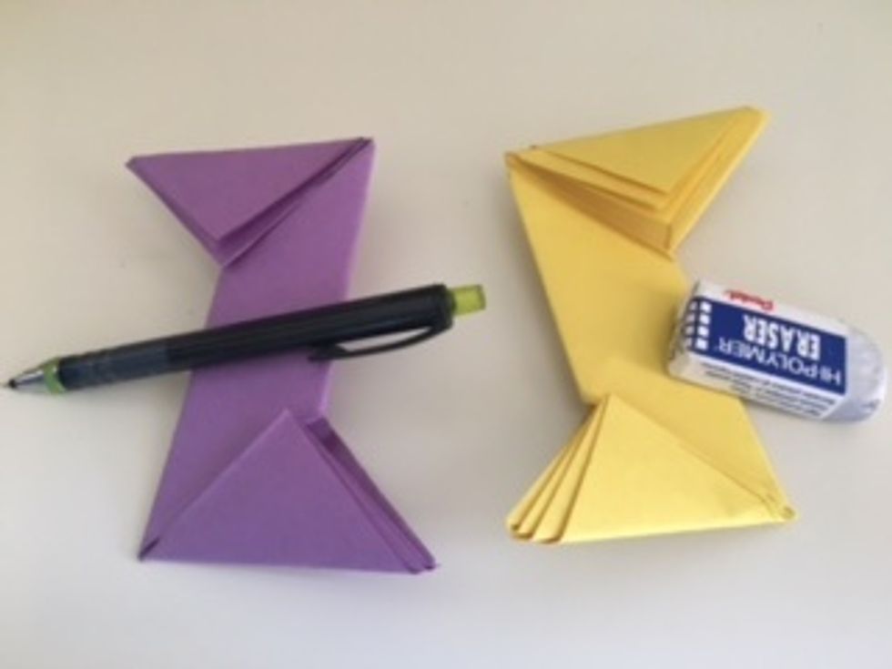 Open those last folds so you have the Z piece and the S piece again. Those creases will help later.