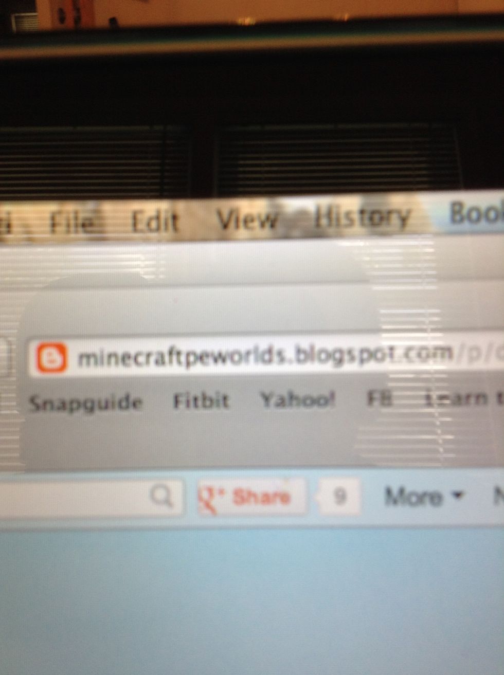 Open to Safari and go to minecraftpeworlds.blogspot.com