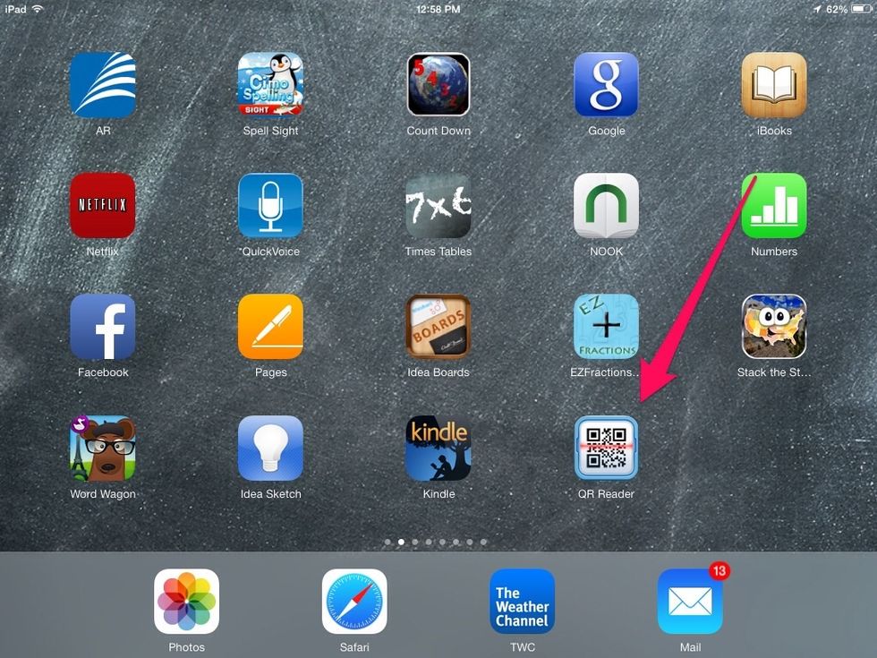 Open up a QR code creater app to paste address to create the scan code.