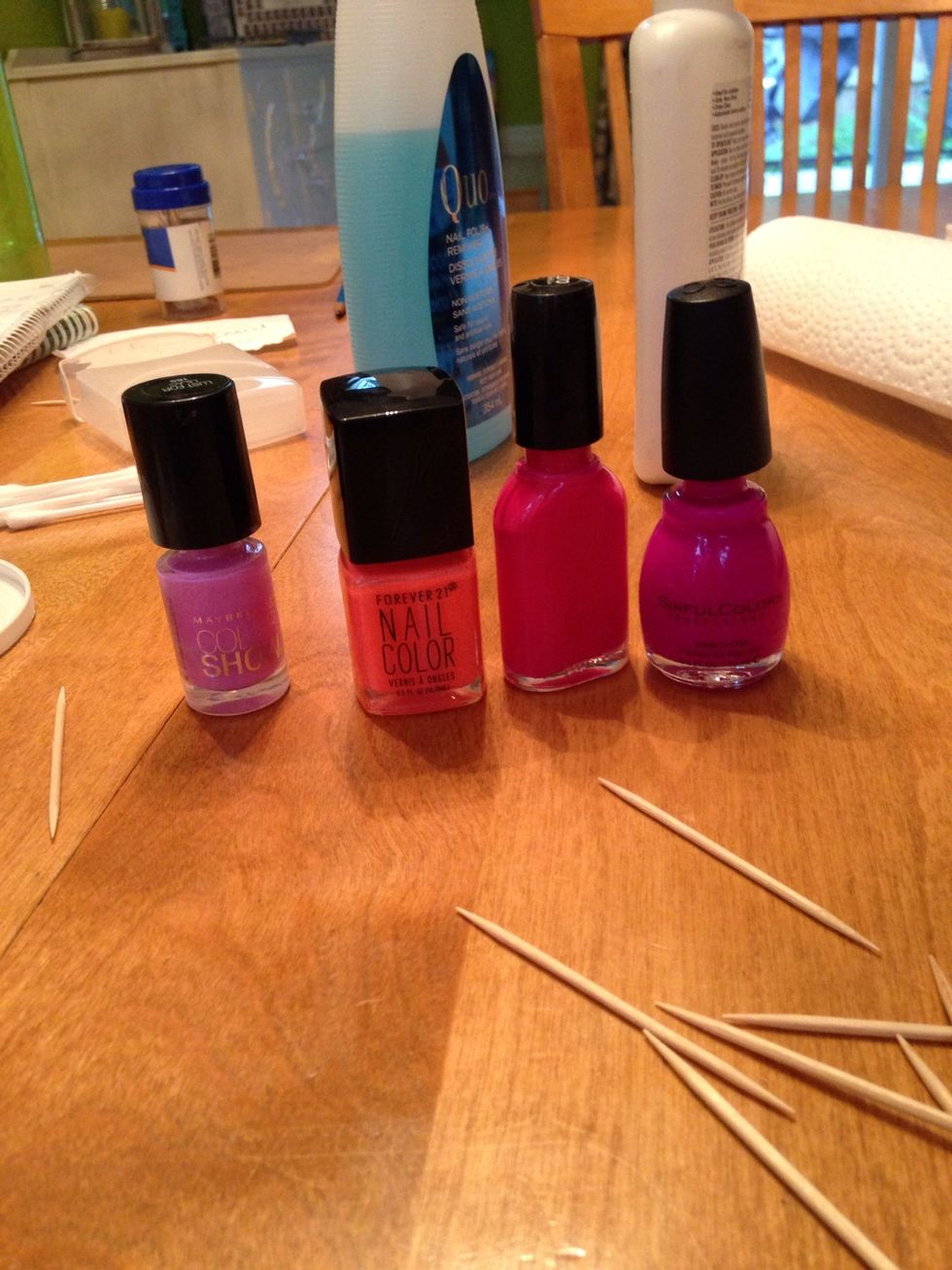 open up all your polishes