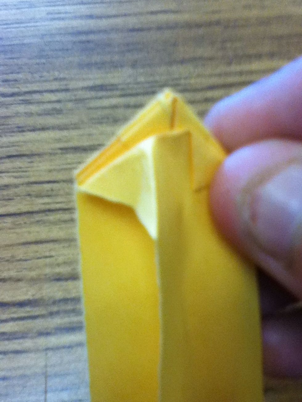 Open up and pocket fold in