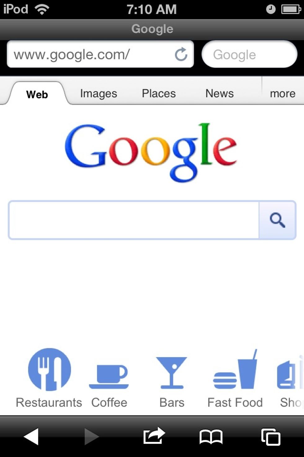 Open up google on safari or whatever browser you have.