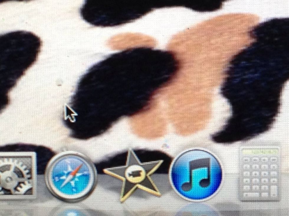 Open up iMovie! It's the star with the camera in the middle!