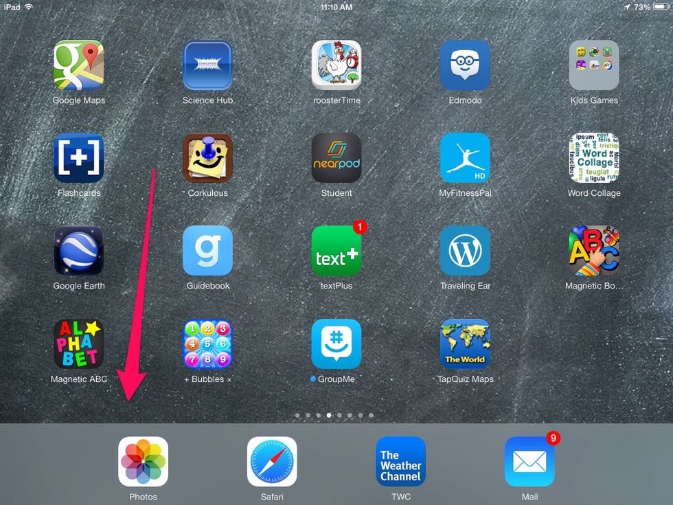 Open up photos and find the video.