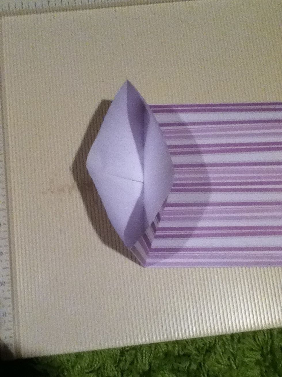 Open up side B, the folded part, and...