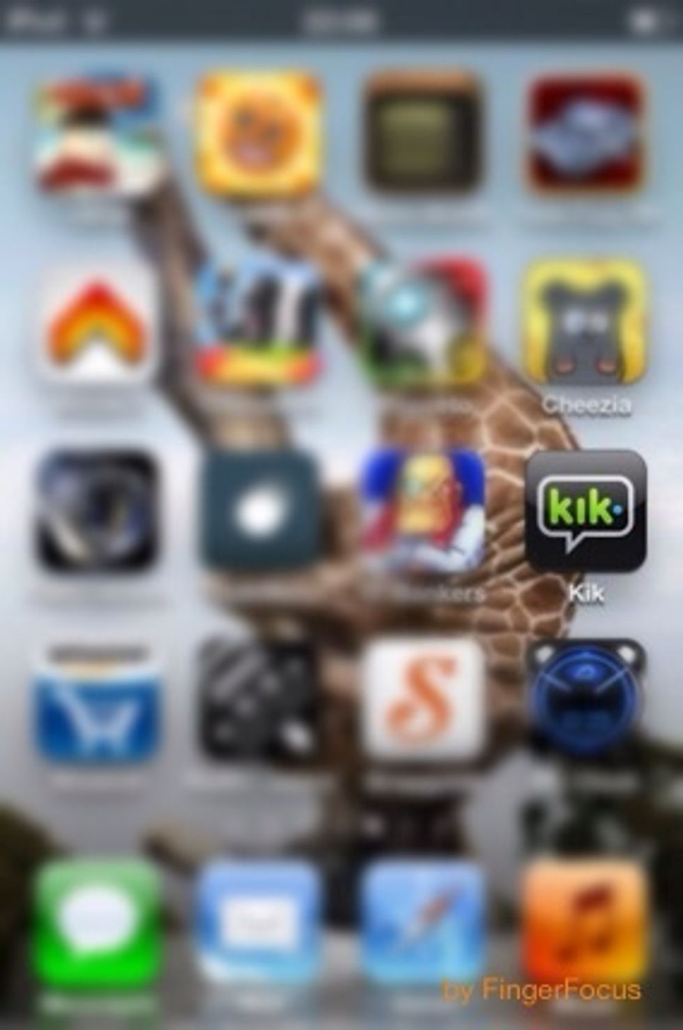 Open up the kik messenger app