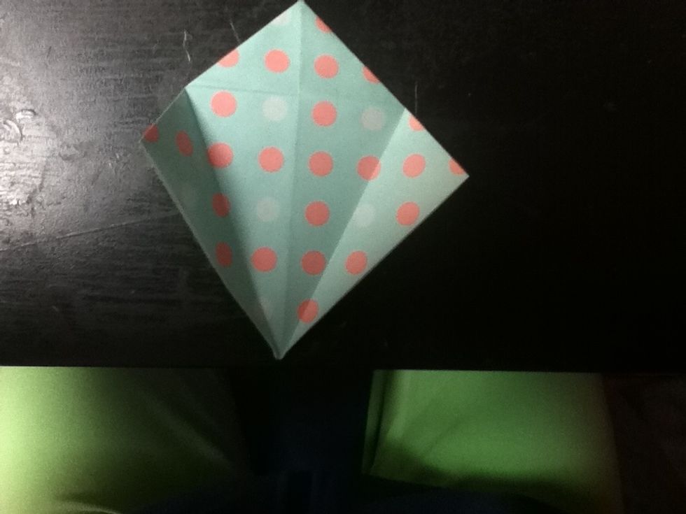 Open up the two wings on one side.