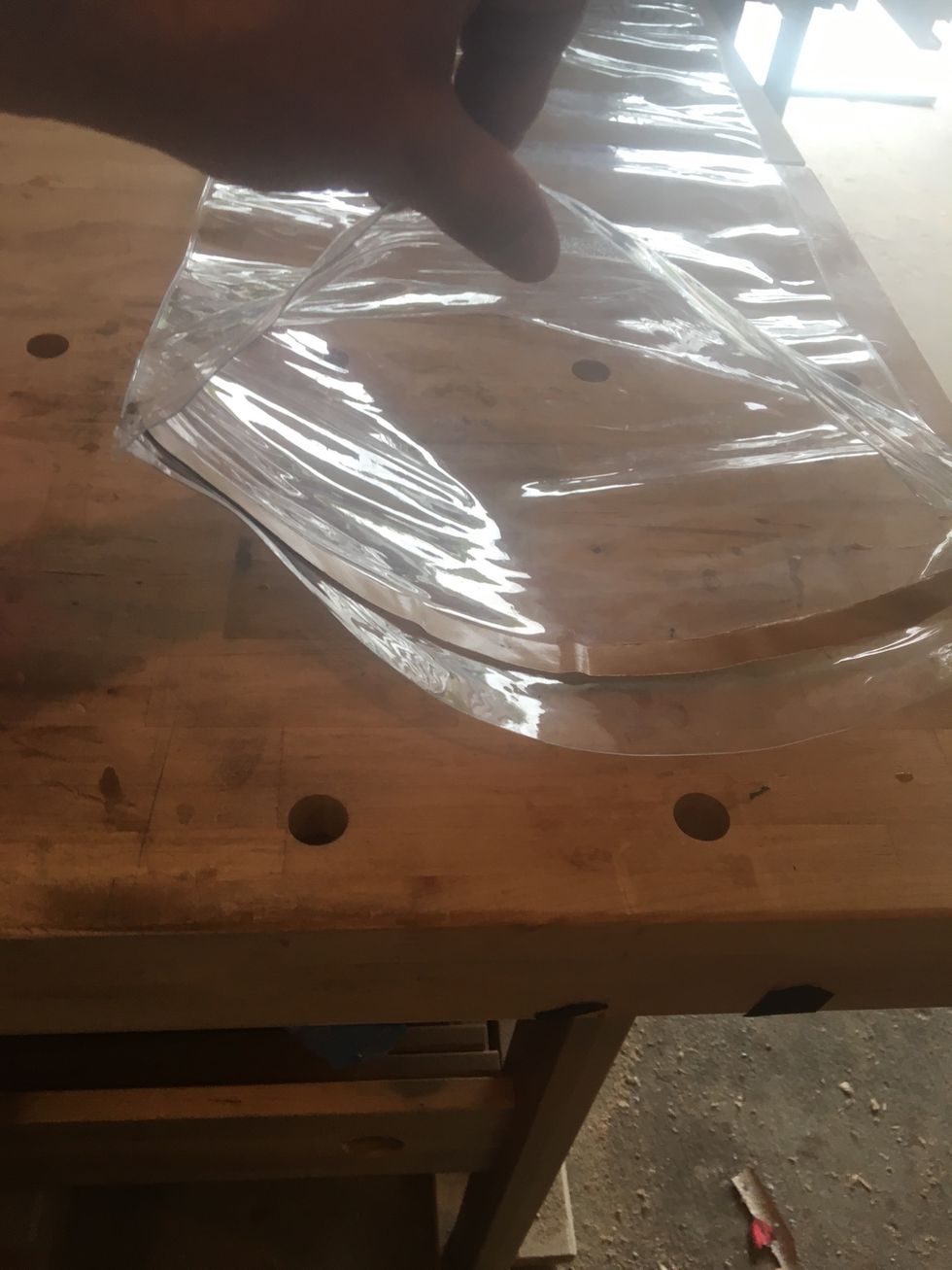 Open vacuum bag.