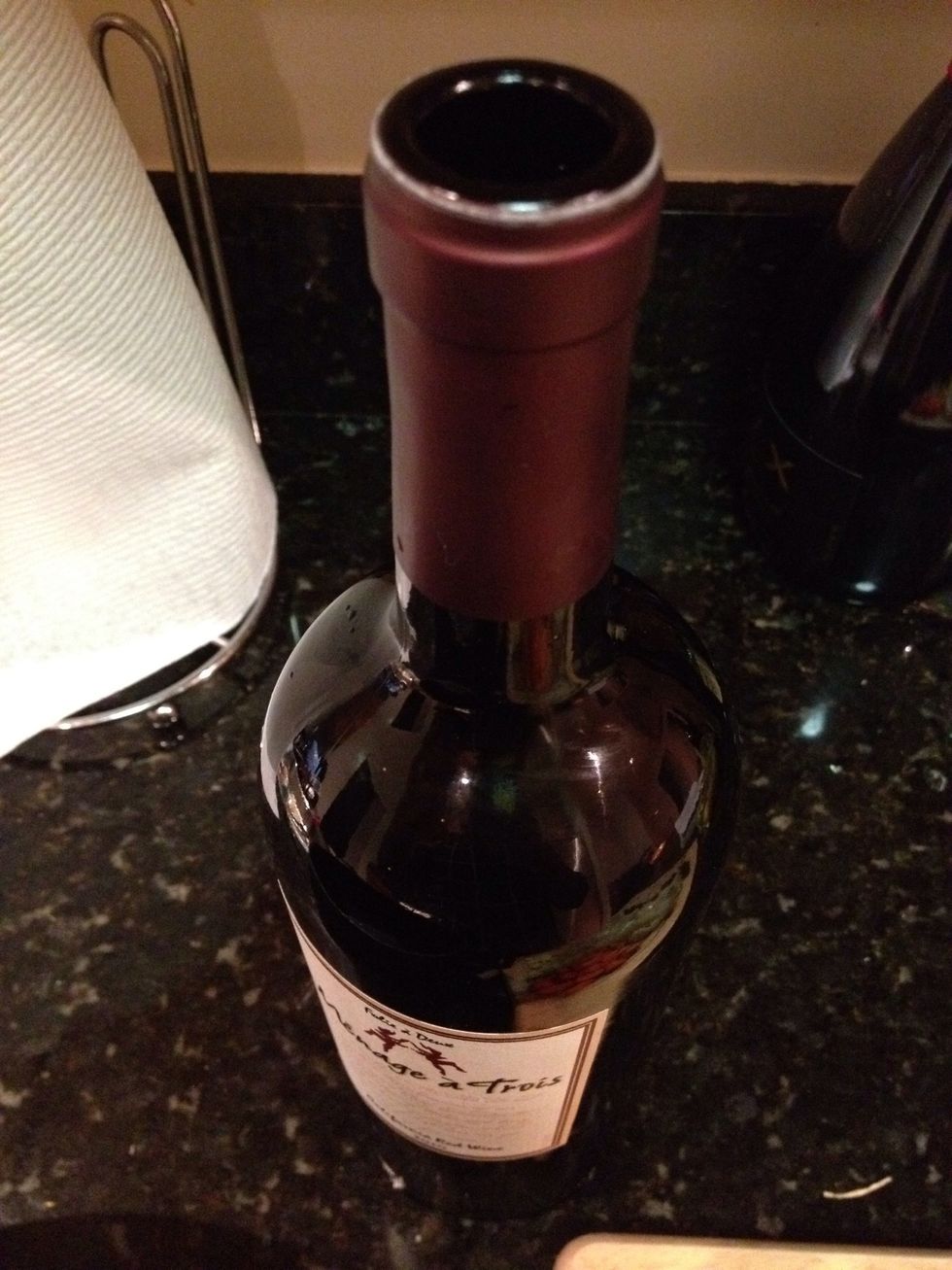 Open your bottle of red wine.