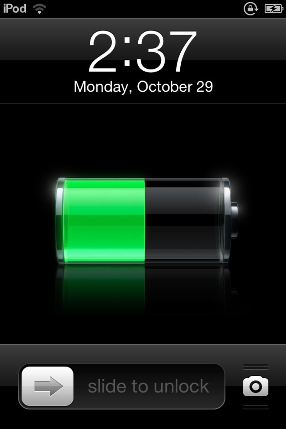 Open your device and unlock it