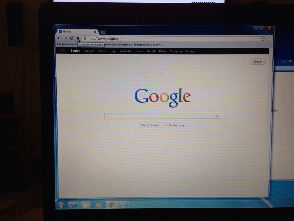 Open your Internet browser and type www.google.com in the browser address. This is chrome, by the way. Search for your pc's web page. Ex. Toshiba, Acer, Asus, hp, etc.