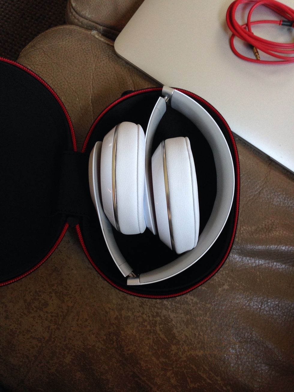 Open your Studios case and place you headphones in.