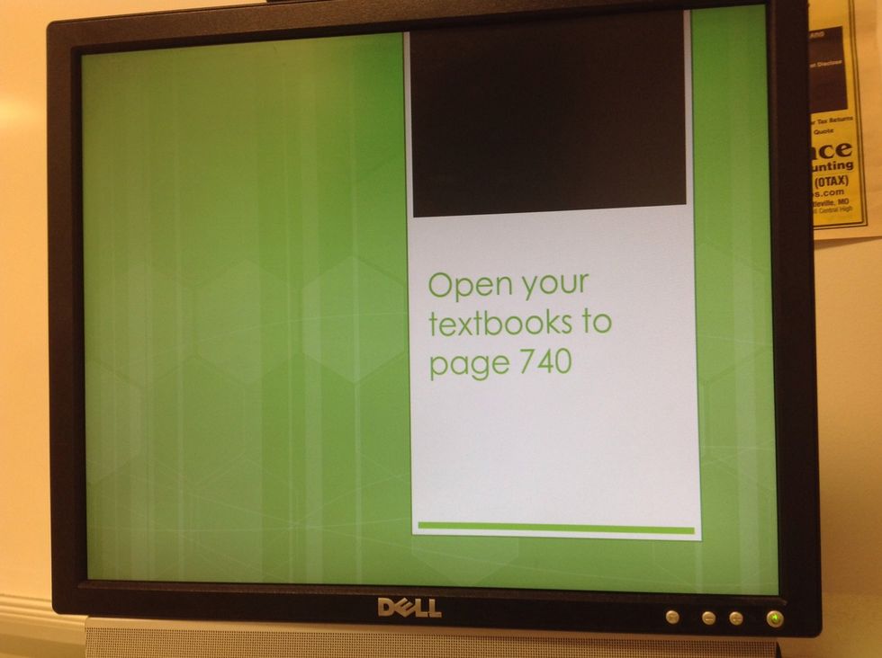 Open your textbooks