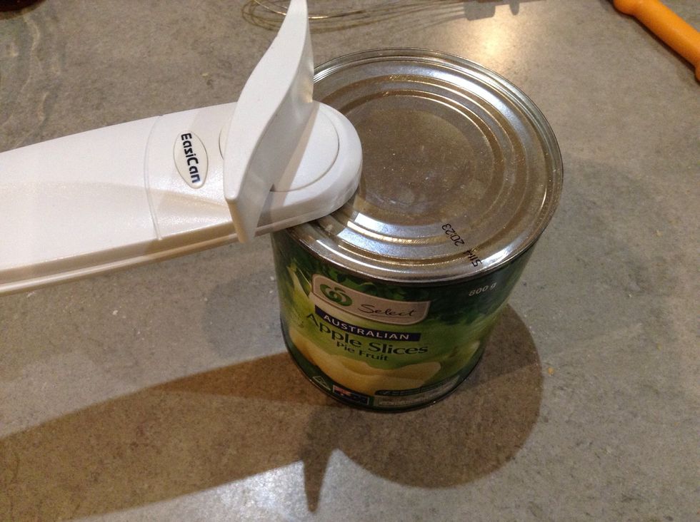 Open your tin of apple