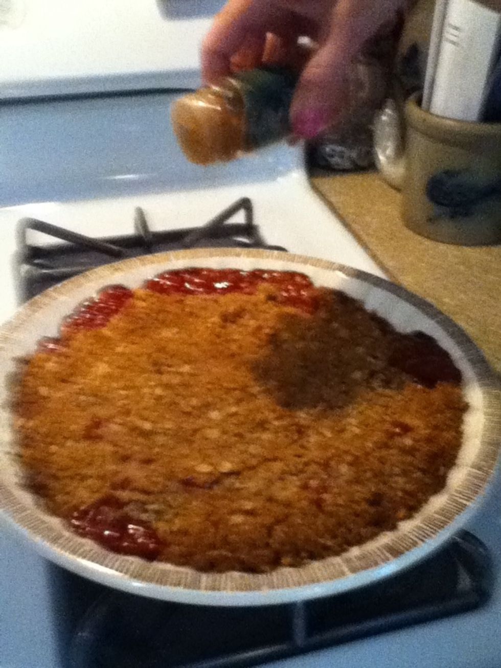 OPTION: sprinkle some cinnamon over the top