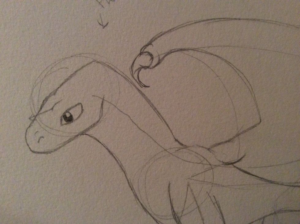 Optional: add a claw to the tip of the wing