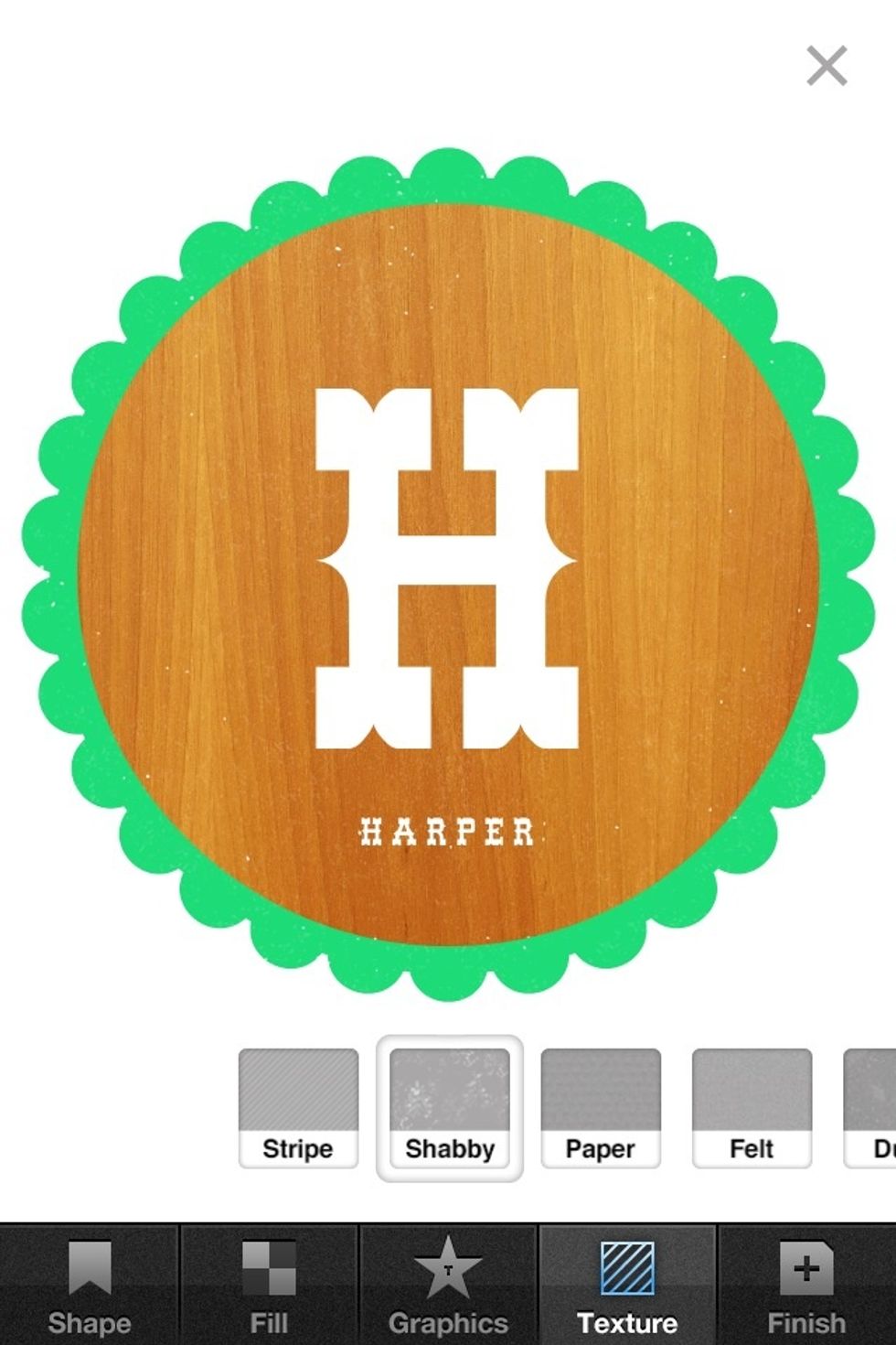 OPTIONAL: Add a texture from the texture tab if you like.