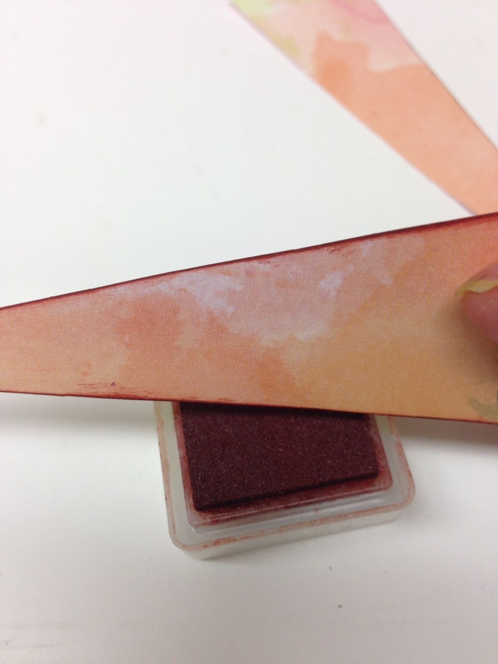 Optional: apply ink to the edges of the carrots so they pop out from the card.