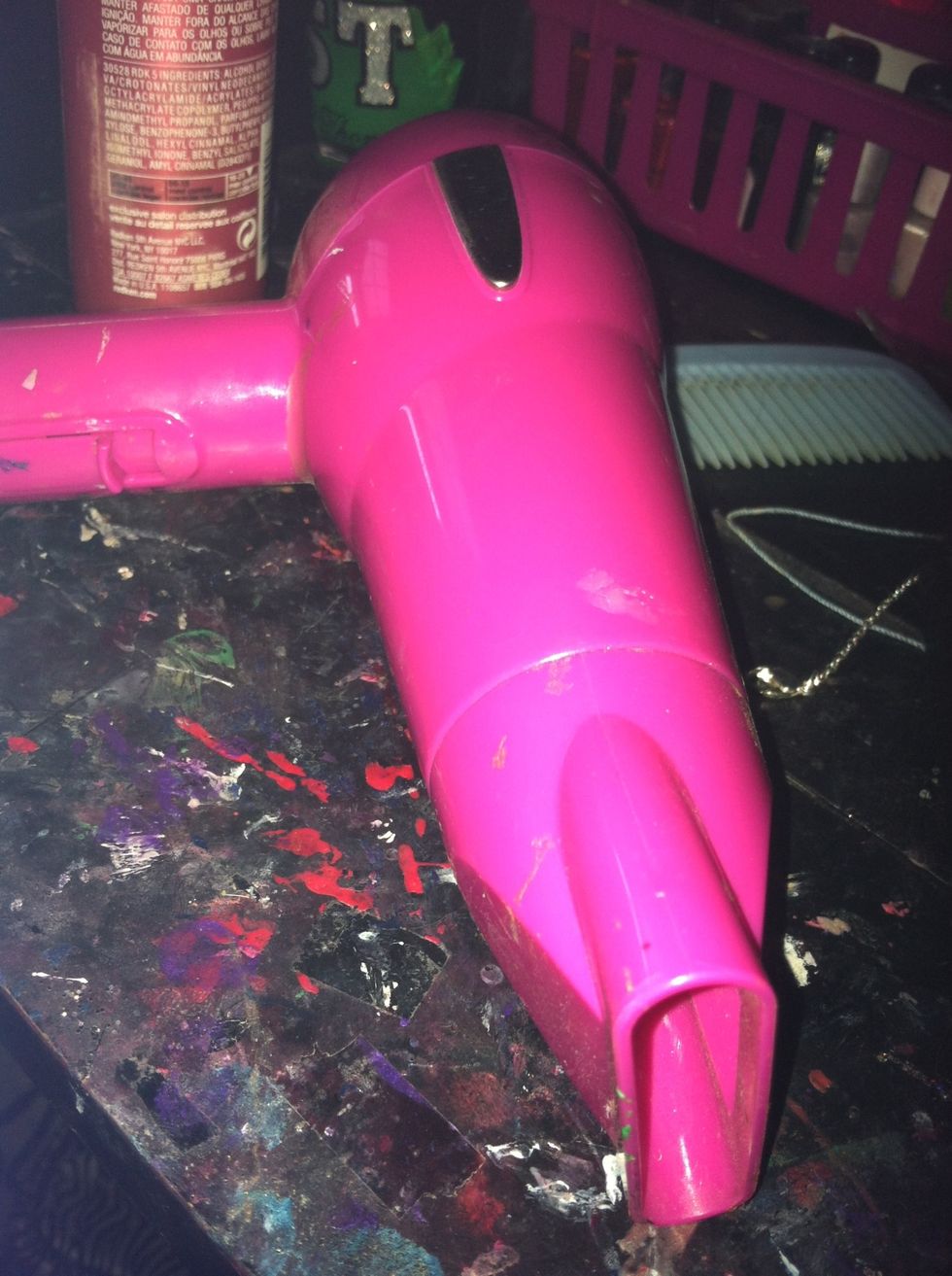 OPTIONAL: blow dry hair (low setting is the best if you're not in a rush).