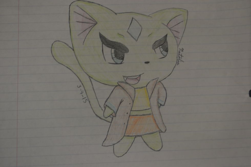 Optional-Color with color pencils and shade. Using your colored pencils also try to add in any detail you want. Then, you have completed your first "Chibi"!