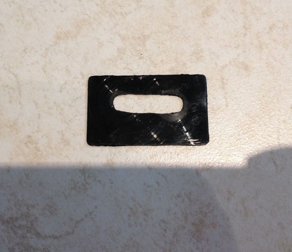 Optional: I took an old plastic case and cut a rectangular shape. I then carefully measured and cut a whole needed for the USB.